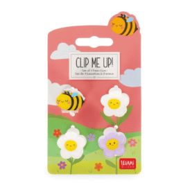 Legami, Set aus 4 Mini-Haarclips - Clip me up! "Bee"