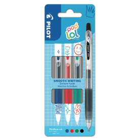 Pilot, 4er Set Pop’lol – Gelschreiber "Classic"