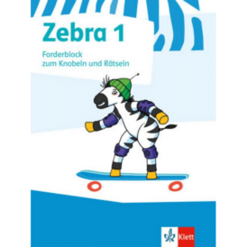 Zebra. Forderheft Sprache/Lesen zum Knobeln und Rätseln. 1. Schuljahr.