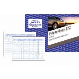 Zweckform Fahrtenbuch, für PKW, A6 quer, 80 Seiten für 390 Fahrten