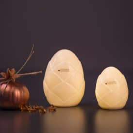 Deko Zapfen Nerano LED weiß creme