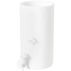 Räder Porzellangeschichten. Vase "Hund sitzend"