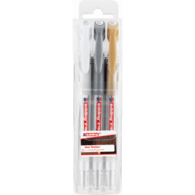 Edding Gelroller 2185 3er-Set Metallic - Weiß