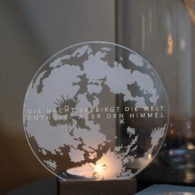 Räder Mondnacht. Glaspoesie Teelicht "Die Nacht"