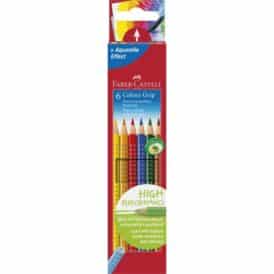 Faber Castell, Farbstift Colour GRIP, 6 Farben sortiert im Kartonetui