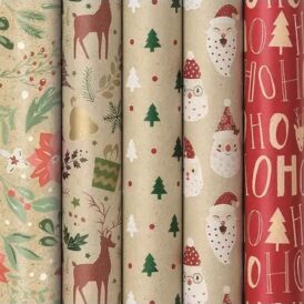 Zöwie Geschenkpapier Dreams of Nature Graspapier 1,5 m x 70 cm 70g Weihnachten