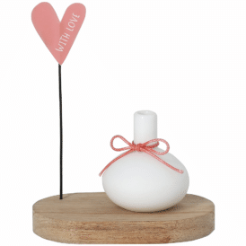 Räder, Geburtstagsgruß. Minivase "With love"