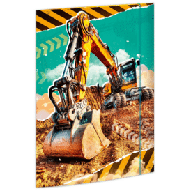 RMK, Zeichenmappe "Bagger", Karton, 350 g/qm, DIN A3
