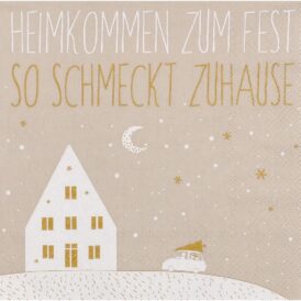 Räder Lunchserviette "Heimkommen zum Fest"