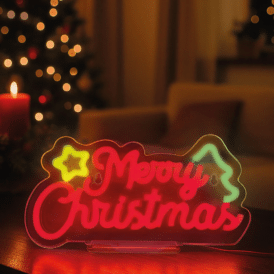 Legami LED-Lampe mit Neoneffekt - It‘s a Sign "Merry Xmas"