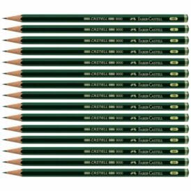 Faber Castell, Bleistift 9000 Jumbo, Schaftfarbe dunkelgrün