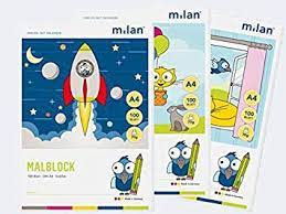 Milan Malblock A4 100 Blatt 70g holzfrei