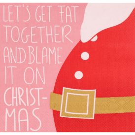 Räder Lunchserviette "Lets`s get fat Together"
