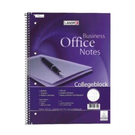 Landre Collegeblock A4 Rautiert, 80 Blatt, Violett