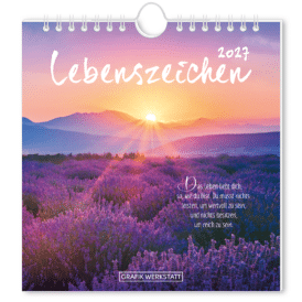 Grafik Werkstatt, Postkartenkalender 2027 "Lebenszeichen"