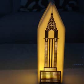 Tiziano Dekohaus Licht Haus New York LED Chrysler Building Porzellan