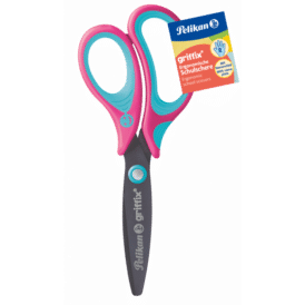 Pelikan Schulschere Griffix Schere rund, Lovely pink Rechtshändermodell