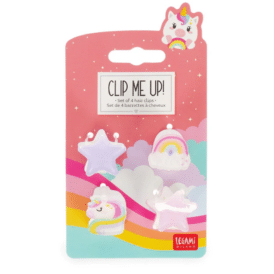 Legami, Set aus 4 Mini-Haarclips - Clip me up! "Unicorn"