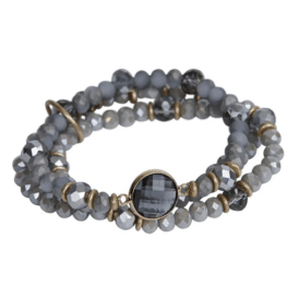 theMoshi Armband "Evelyn", taupe / gold