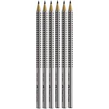 Faber Castell Bleistift Grip 2001 Schaftfarbe silbergrau