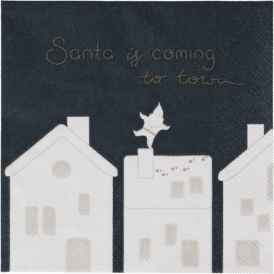 Räder, Serviette "Santa is coming" ( 25 x 25 cm)