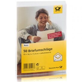 Briefumschläge C6 50 Stück selbstklebend ohne Fenster
