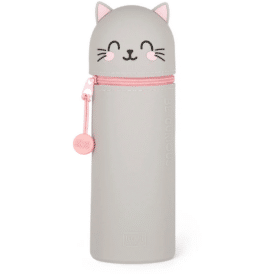Legami 2-in-1-Federmäppchen aus Silikon - Kawaii "Kitty"