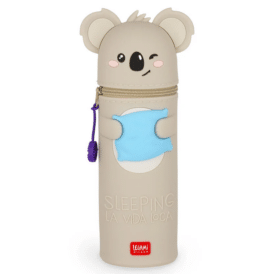 Legami, 2-in-1-Federmäppchen aus Silikon Koala „Sleeping la Vida Loca“ - Kawaii