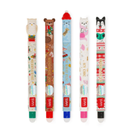 Legami, Set aus 5 Mini Erasable Pens – Dream Peaks