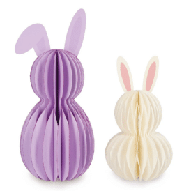 Legami Set mit 2 Faltbaren Häschen aus Papier - "Hoppy Easter"