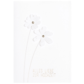 Räder, 3D Blumenkarte "Alles Liebe zur Hochzeit"