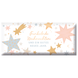 Grafik Werkstatt, Schokolade 30g "Funkelnde Weihnachten..."