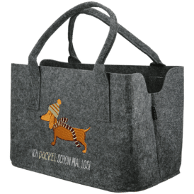Gilde, Tasche, rechteckig, "Frida" Dackelmotiv
