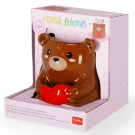 Legami Keramik-Stiftehalter - Desk Friends "Teddy Bear"