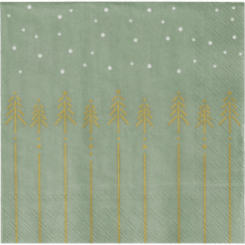 Räder, Serviette "Tannen und Schnee" ( 25 x 25 cm)