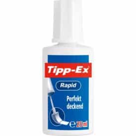 Tipp-Ex Korrekturfluid Rapid, Flasche à 25 ml, weiß