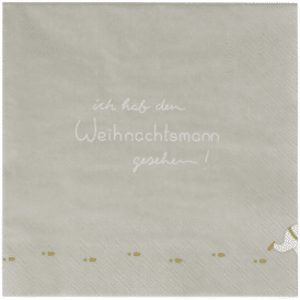 Räder, Serviette "Santa Weihnachtsmann gesehen" ( 33 x 33 cm)