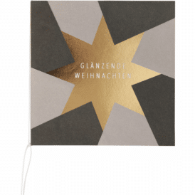 Räder, Wunschsternkarte "Glänzende Weihnacht"