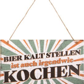 Coppenrath Holzschild Bier kalt stellen ...