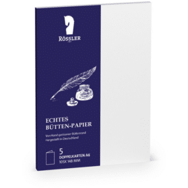 Rössler Bütten Doppelkarten A6