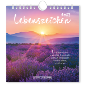 Grafik Werkstatt, Postkartenkalender 2027 "Lebenszeichen"