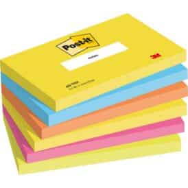 Post-it Haftnotiz Rainbow Notes, 76X127 mm, 600 Blatt