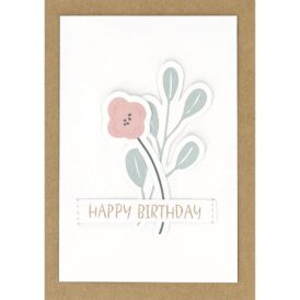 Räder Blümchenkarte "Happy Birthday"