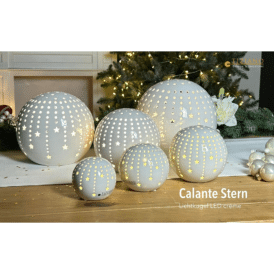 Tiziano, Lichtkugel Calante Stern LED weiß-creme